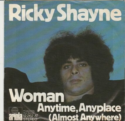 Ricky Shayne - Woman + Anytime, Anyplace (Vinylsingle)