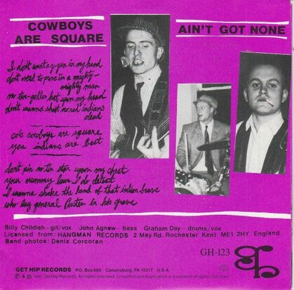 The Mighty Caesars - Cowboys Are Square + Ain't Got None (Vinylsingle)