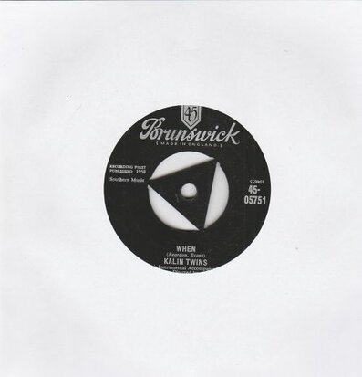 Kalin Twins - When + Three o'clock thrill (Vinylsingle)