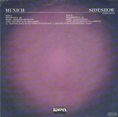 Munich - Sideshow + Wednesday (Vinylsingle)