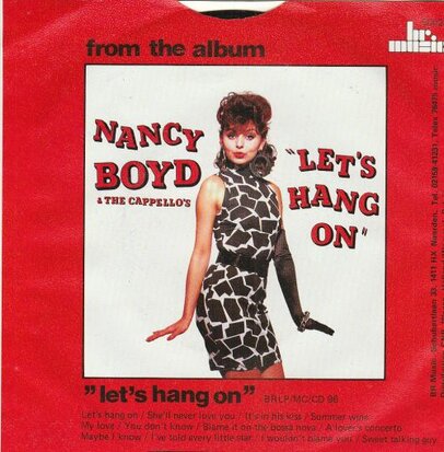 Nancy Boyd - Let's hang on + She'll never love you (Vinylsingle)