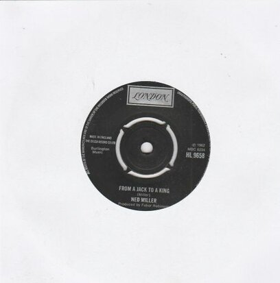 Ned Miller - From a jack to a king + Parade of broken heart (Vinylsingle)