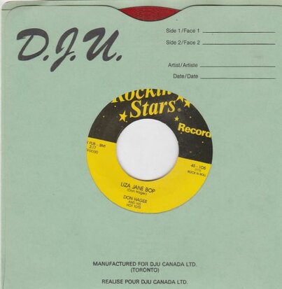 Don Hager - Liza Jane Bop + River Rock (Vinylsingle)