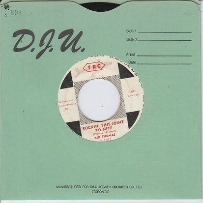 Kid Thomas - Rockin' This Joint To-Nite + You Are An Angel (Vinylsingle)