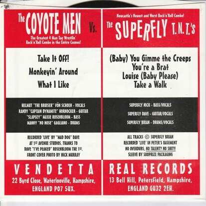 The Coyote Men / Superfly T.N.T.'s - No talent No Shit (EP) (Vinylsingle)