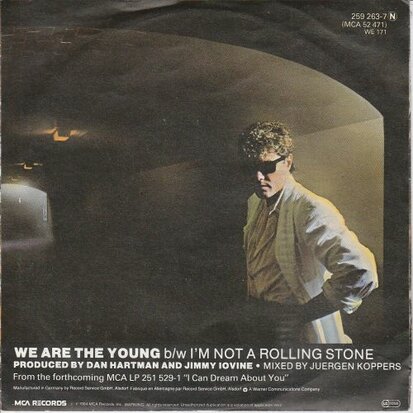 Dan Hartman - We are the young + I'm not a Rolling Stone (Vinylsingle)