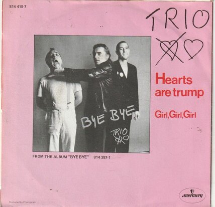 Trio - Hearts are trump + Girl. girl. girl (Vinylsingle)