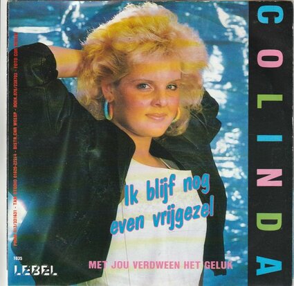 Colinda - Ik blijf nog even vrijgezel + Met jou verdween het geluk (Vinylsingle)