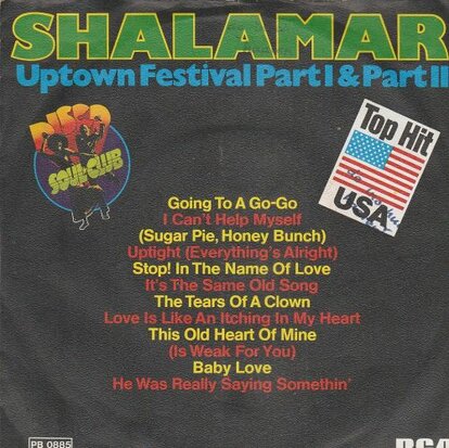 Shalamar - Uptown festival + (part II) (Vinylsingle)