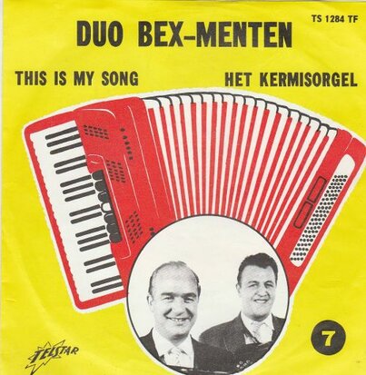 Duo Bex-Menten - This is my song + Het kermisorgel (Vinylsingle)