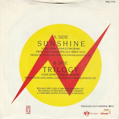 Imagination - Sunshine + Trilogy (Vinylsingle)