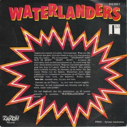 waterlanders - Beter Dan Zomaar Wat + Dansen Op De Titanic (Vinylsingle)