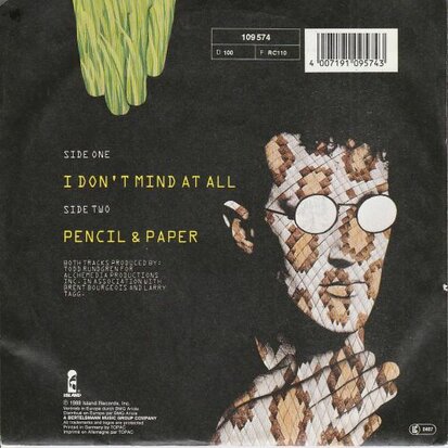 Bourgeois Tagg - I don't mind at all + Pencil & Paper (Vinylsingle)