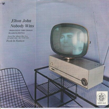 Elton John - Nobody wins + Fools in fashion (Vinylsingle)