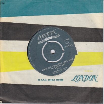 Pat Boone - April love + When the swallows come back (Vinylsingle)