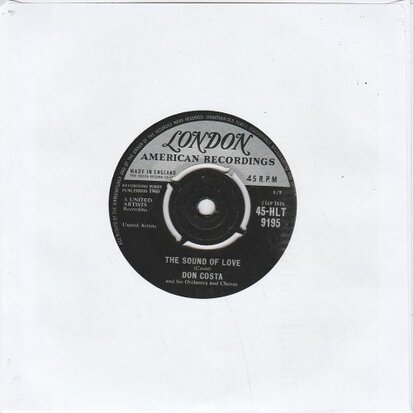 Don Costa - Never on Sunday + Theme from the unforgiven (Vinylsingle)