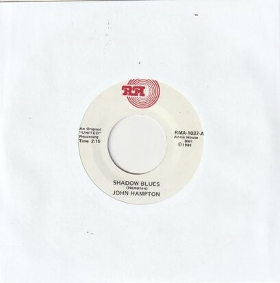 John Hampton - Shadow blues + Honey hush (Vinylsingle)