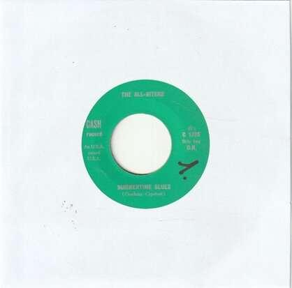 All-Niters - Summertime Blues + You Talk Too Much (Vinylsingle)