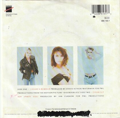 Bananarama - I heard a rumour + Clean cut boy (Vinylsingle)