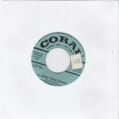 Billy Williams Quartet - A Crazy Little Palace + Cry Baby (Vinylsingle)