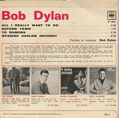 Bob Dylan - All I Really Want To Do (EP) (Vinylsingle)