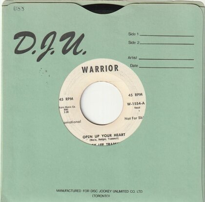 Bobby Lee Trammell - Open Up Your Heart + Woe Is Me (Vinylsingle)