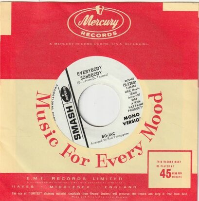 Bo-Jac - Everybody somebody (Vinylsingle)