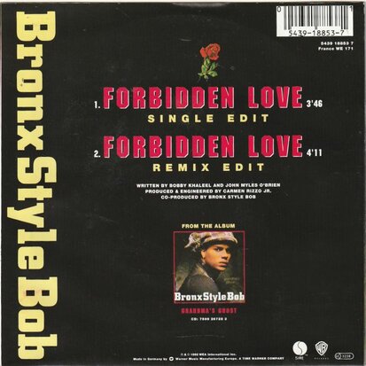 Bronx Style Bob - Forbidden love + (remix edit) (Vinylsingle)