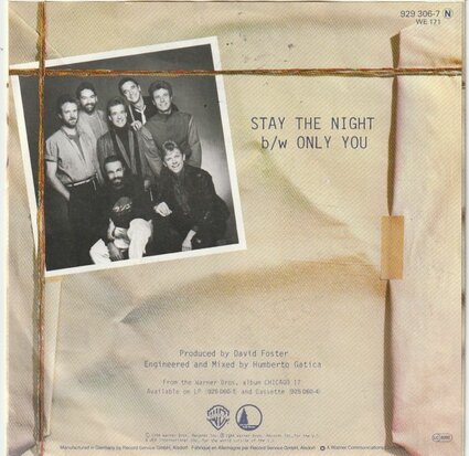 Chicago - Stay the night + Only you (Vinylsingle)