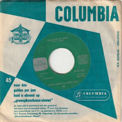 Chubby Checker - Teach me how to twist + Swingin' together (Vinylsingle)