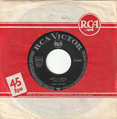 Dan Ellery - Bop a Lena + No other baby (Vinylsingle)