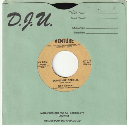 Don Duncan - Somethin' Special + Make My Dreams Come True (Vinylsingle)