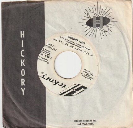 Don Gibson - Woman + If You Want Me To I'll Go (Vinylsingle)