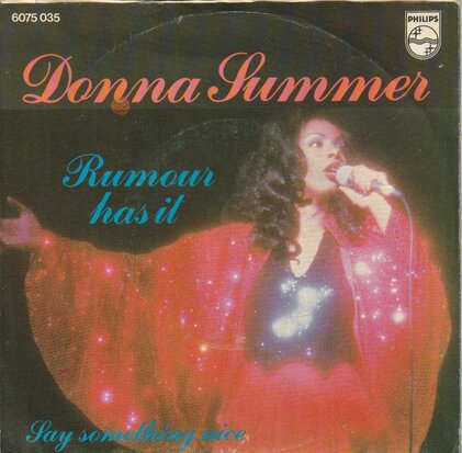 Donna Summer - Rumour has it + Say something nice (Vinylsingle)