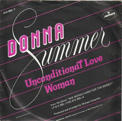 Donna Summer - Unconditional love + Woman (Vinylsingle)