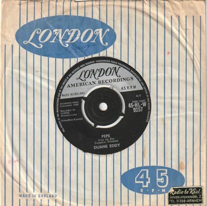 Duane Eddy - Pepe + Lost friend (Vinylsingle)