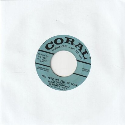 Eileen Barton - The year we fell in love + I don't want to mambo polka (Vinylsingle)