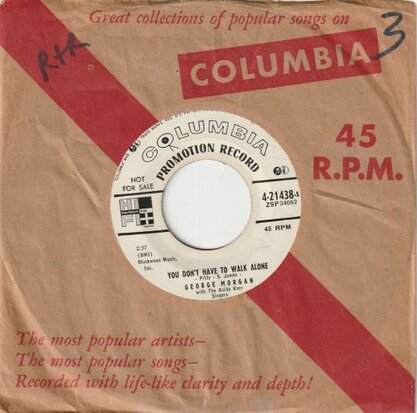 George Morgan - Jesus Savior pilot me + You don't have to walk alone (Vinylsingle)