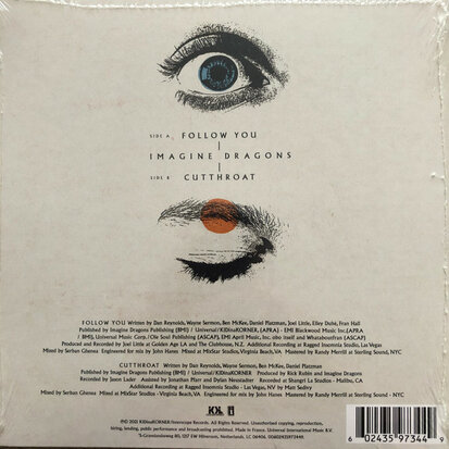 Imagine Dragons - Follow You + Cutthroat (Vinylsingle)