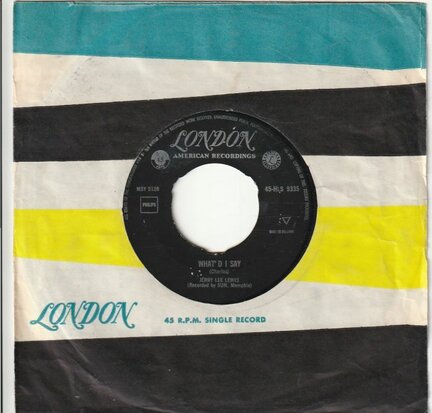 Jerry Lee Lewis - What'd I say + Livin' lovin' wreck (Vinylsingle)