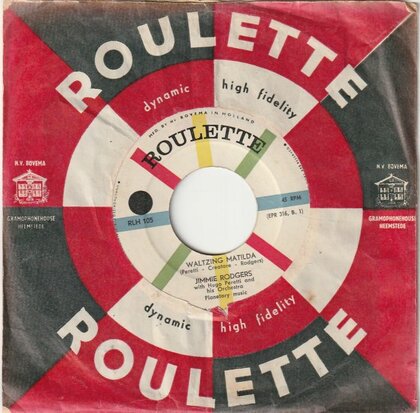 Jimmie Rodgers - Waltzing Mathilda + Soldier won't you marry me (Vinylsingle)