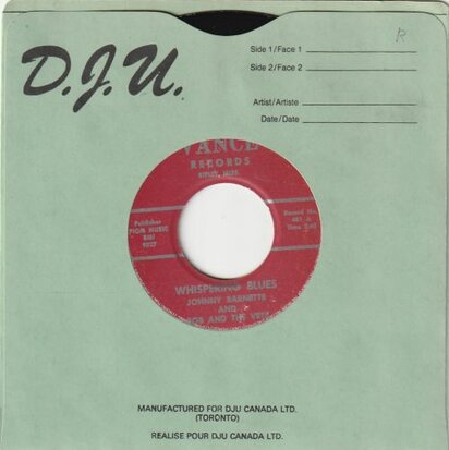 Johnny Barnette - Whispering Blues + Shadow my baby (Vinylsingle)