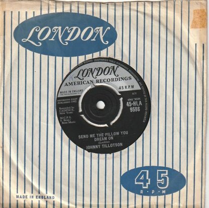 Johnny Tillotson - Send me the pillow you dream on + What'll I do (Vinylsingle)