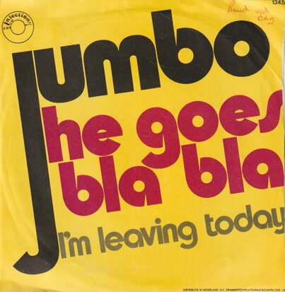 Jumbo - Say The Right Things + I Want You (Vinylsingle)