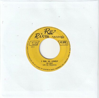 Lee West - Saturday night rock + I feel so lonely (Vinylsingle)