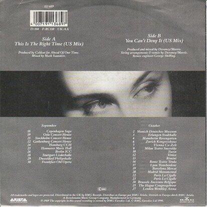 Lisa Stansfield - This is the right time + You can't deny it (Vinylsingle)