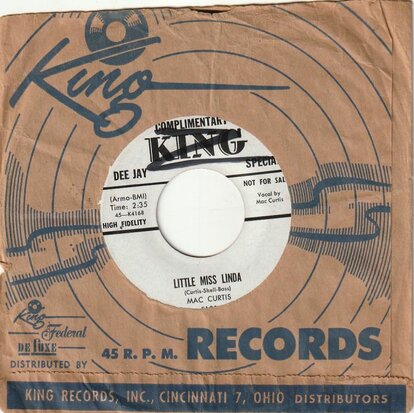 Mac Curtis - Little Miss Linda + Missy Ann (Vinylsingle)