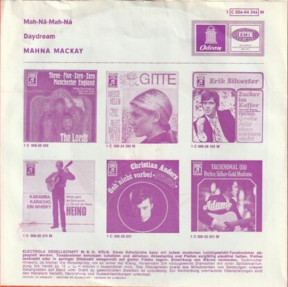 Mahna Mackay - Mah-na-mah-na + Daydream (Vinylsingle)