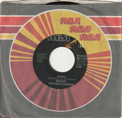 Mirage - Romeo + Don't burn down the bridge (Vinylsingle)