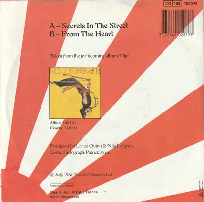 Nils Lofgran - Secrets in the street + From the heart (Vinylsingle)